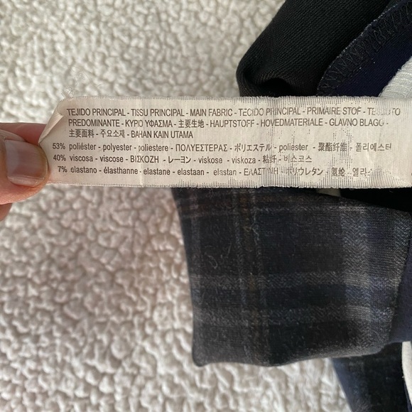 ZARA Trafaluc Collection Plaid High Waisted Stretchy Leggins Size: XS - Picture 10 of 10